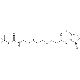 t-Boc-N-amido-PEG2-NHS ester,t-boc-N-amido-PEG2-NHS ester