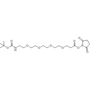 叔丁氧羰基-四聚乙二醇-丙烯酸琥珀酰亞胺酯,t-boc-N-amido-PEG4-NHS ester