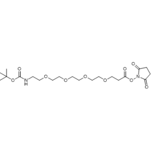 叔丁氧羰基-四聚乙二醇-丙烯酸琥珀酰亞胺酯,t-boc-N-amido-PEG4-NHS ester