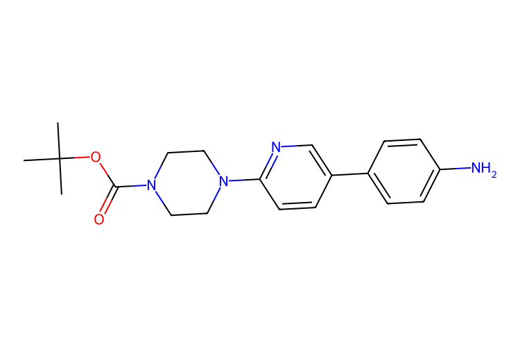 4-(5-(4-氨基苯基)吡啶-2-基)哌嗪-1-羧酸叔丁酯,tert-butyl 4-(5-(4-aminophenyl)pyridin-2-yl)piperazine-1-carboxylate