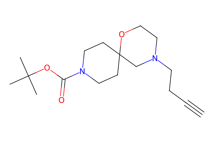 4-(丁-3-炔-1-基)-1-氧雜-4,9-二氮雜螺[5.5]十一烷-9-羧酸叔丁酯,tert-butyl 4-(but-3-yn-1-yl)-1-oxa-4,9-diazaspiro[5.5]undecane-9-carboxylate