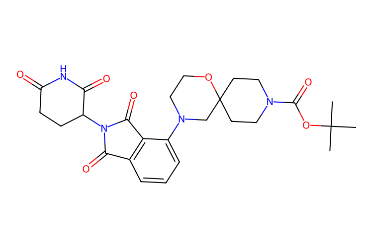 4-(2,6-二氧代哌啶-3-基)-1,3-二氧代-2,3-二氫-1H-異吲哚-4-基)-1-氧雜-4,9-二氮雜螺[5.5]十一烷-9-羧酸叔丁酯,tert-butyl 4-(2-(2,6-dioxopiperidin-3-yl)-1,3-dioxo-2,3-dihydro-1H-isoindol-4-yl)-1-oxa-4,9-diazaspiro[5.5]undecane-9-carboxylate