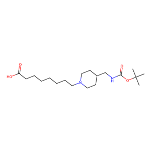 8-(4-((叔丁氧基)羰基]氨基]甲基)哌啶-1-基)辛酸,8-(4-({[(tert-butoxy)carbonyl]amino}methyl)piperidin-1-yl)octanoic acid