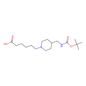 6-(4-((叔丁氧羰基)氨基]氨基甲基)哌啶-1-基)己酸,6-(4-({[(tert-butoxy)carbonyl]amino}methyl)piperidin-1-yl)hexanoic acid