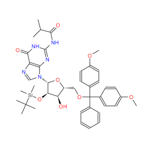 5'-O-[双(4-甲氧基苯基)苯基甲基]-2'-O-[(叔丁基)二甲基硅基]-N-(2-甲基-1-氧代丙基)鸟苷