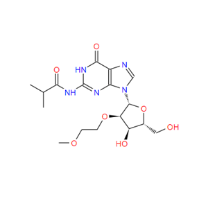 N-(9-(((2R,3R,4R,5R)-4-)羟基-5-(羟甲基)-3-(2-甲氧基乙氧基)四氢呋喃-2-基)-6-氧代-6,9-二氢-1H-嘌呤-2-基)异丁酰胺
