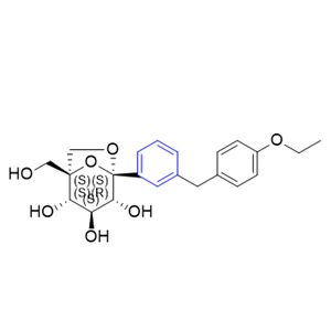 埃格列净杂质19,(1S,2S,3S,4R,5S)-5-(3-(4-ethoxybenzyl)phenyl)-1-(hydroxymethyl)-6,8-dioxabicyclo[3.2.1]octane-2,3,4-triol