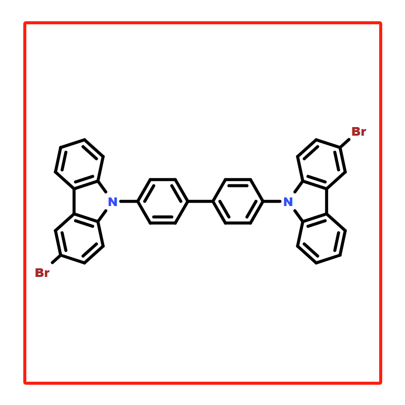 4,4'-双(3-溴-9H-咔唑-9-基)联苯,4,4'-Bis(3-bromo-9H-carbazol-9-yl)-1,1'-biphenyl