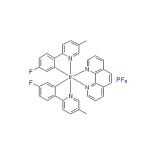 二[2-(4-氟苯基)-5-甲基吡啶][1,10-菲罗啉]铱(III)六氟磷酸盐；855523-57-8