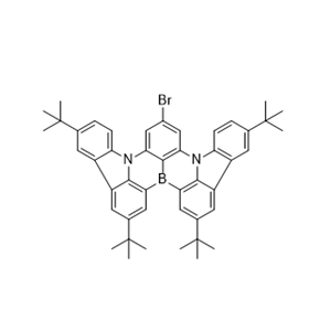 10-溴-2,5,15,18-四(1,1-二甲基乙基)吲哚并[3,2,1-de]吲哚并[3’,2’,1’:8,1][1,4]苯并氮雜硼并[2,3,4-KL]苯并氮雜硼,10-Bromo-2,5,15,18-tetrakis(1,1-dimethylethyl)indolo[3,2,1-de]indolo[3′,2′,1′:8,1][1,4]benzazaborino[2,3,4-kl]phenazaborine
