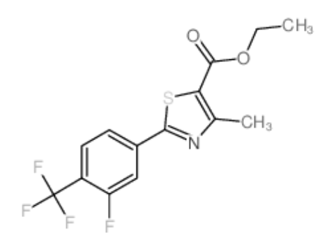 2-[3-氟-(三氟甲基)苯基]-4-甲基-噻唑-5-羧酸乙酯,ETHYL 2-(3-FLUORO-4-(TRIFLUOROMETHYL)PHENYL)-4-METHYLTHIAZOLE-5-CARBOXYLATE