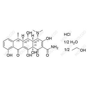 多西環(huán)素單鹽酸半乙醇半水合物