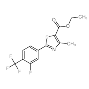 2-[3-氟-(三氟甲基)苯基]-4-甲基-噻唑-5-羧酸乙酯,ETHYL 2-(3-FLUORO-4-(TRIFLUOROMETHYL)PHENYL)-4-METHYLTHIAZOLE-5-CARBOXYLATE