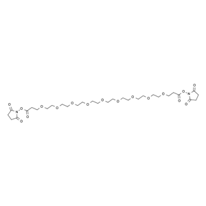 雙取代丙烯酸琥珀酰亞胺酯-二十四聚乙二醇,Bis-PEG25-NHS Ester