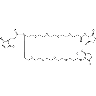 N-Mal-N-bis(PEG4-NHS ester),N-Mal-N-bis(PEG4-NHS ester)