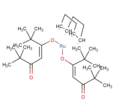 雙(2,2,6,6-四甲基-3,5-庚二酮)(1,5-環(huán)辛二烯)釕(II),Bis(2,2,6,6-tetramethyl-3,5-heptanedionato)(1,5-cyclooctadiene)ruthenium(II)