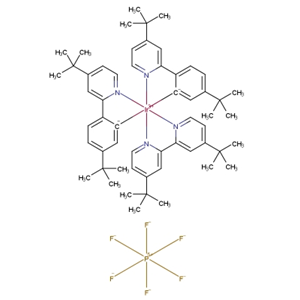 808142-80-5；二[2-(4-叔丁基苯基)-4-叔丁基吡啶][4,4'-二叔丁基-2,2'-联吡啶]铱(III)六氟磷酸盐