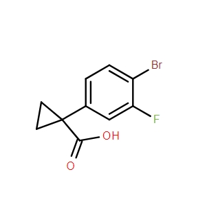 1-(4-溴-3-氟苯基)環(huán)丙烷-1-羧酸,1-(4-Bromo-3-fluorophenyl)cyclopropane-1-carboxylic acid