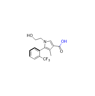 艾沙利酮雜質03,(5S)-1-(2-hydroxyethyl)-4-methyl-5-(2-(trifluoromethyl)phenyl)-1H-pyrrole-3-carboxylic acid