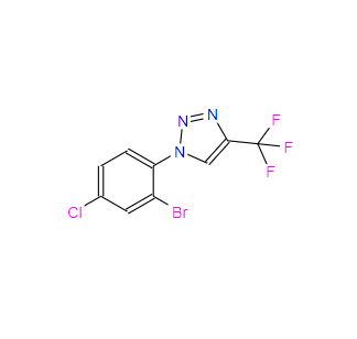 1-(2-溴-4-氯苯基)-4-(三氟甲基)-1H-1,2,3-三唑,1-(2-Bromo-4-chlorophenyl)-4-(trifluoromethyl)-1H-1,2,3-triazole