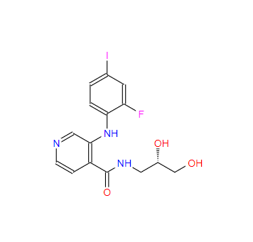 N-[(2S)-2,3-二羥基丙基]-3-[(2-氟-4-碘苯基)氨基]-4-吡啶甲酰胺,AS703026