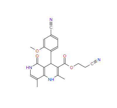 非奈利酮中間體,2-cyanoethyl 4-(4-cyano-2-methoxyphenyl)-2,8-dimethyl-5-oxo-1,4,5,6-tetrahydro-1,6-naphthyridine-3-carboxylate