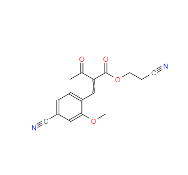 2-氰乙基2-(4-氰基-2-甲氧基亞芐基) -3-氧代丁酸酯,(Z)-2-cyanoethyl 2-(4-cyano-2-methoxybenzylidene)-3-oxobutanoate