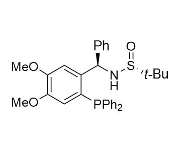 S(R)]-N-[(R)-[2-(二苯基膦)-4,5-二甲氧基苯基](4-苯基)甲基]-2-叔丁基亞磺酰胺,S(R)]-N-[(R)-[2-(Diphenylphosphino)-4,5-dimethoxyphenyl)](4-phenyl)methyl]-2-methyl-2-propanesulfinamide