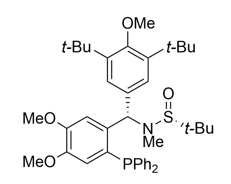 S(R)]-N-[(S)-(3,5-雙叔丁基-4-甲氧基苯基)][2-(二苯基膦)-4,5二甲氧基苯基]-N-甲基-2-叔丁基亞磺酰胺,S(R)]-N-[(S)-(3,5-Di-tert-butyl-4-methoxyphenyl)[2-(diphenylphosphino)-4,5-dimethoxyphenyl]-N,2-dimethyl-2-propanesulfinamide