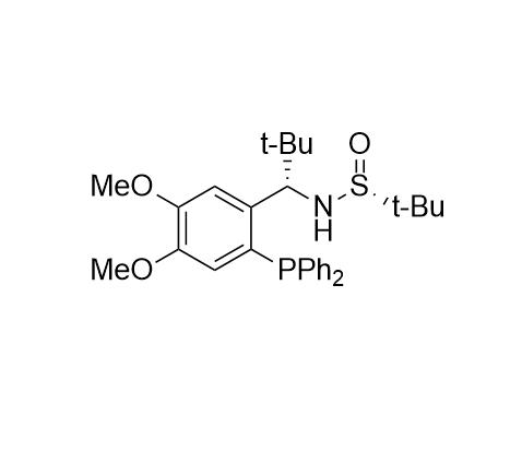 S(R)]-N-[(S)-[2-(二苯基膦)-4,5-二甲氧基苯基]叔丁基甲基]-2-叔丁基亞磺酰胺,S(R)]-N-[(S)-[2-(Diphenylphosphino)-4,5-dimethoxyphenyl)]-2,2-dimethylpropyl]-2-methyl-2-propanesulfinamide