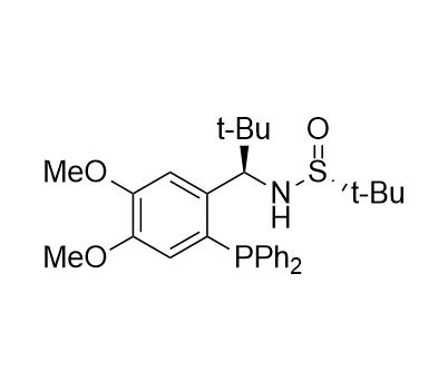 S(R)]-N-[(R)-[2-(二苯基膦)-4,5-二甲氧基苯基]叔丁基甲基]-2-叔丁基亚磺酰胺,S(R)]-N-[(R)-[2-(Diphenylphosphino)-4,5-dimethoxyphenyl)]-2,2-dimethylpropyl]-2-methyl-2-propanesulfinamide