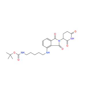 沙利度胺-4-氨基-BOC-戊胺,tert-butyl (5-((2-(2,6-dioxopiperidin-3-yl)-1,3-dioxoisoindolin-4-yl)amino)pentyl)carbamate