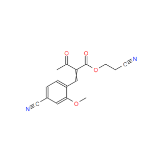 2-氰乙基2-(4-氰基-2-甲氧基亚苄基) -3-氧代丁酸酯