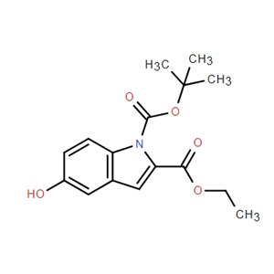 1-叔丁基2-乙基5-羟基-1H-吲哚-1,2-二羧酸酯