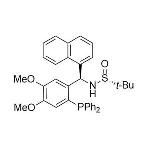 S(R)]-N-[(R)-[2-(二苯基膦)-4,5-二甲氧基苯基]-1-萘基甲基]-2-叔丁基亚磺酰胺,S(R)]-N-[(R)-[2-(Diphenylphosphino)-4,5-dimethoxyphenyl]-1-naphthalenylmethyl]-2-methyl-2-propanesulfinamide