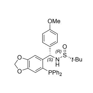 S(R)]-N-[(S)-[6-(二苯基膦)苯并[d][1,3]-二氧戊环-5基](4-甲氧基苯基)甲基]-2-叔丁基亚磺酰胺