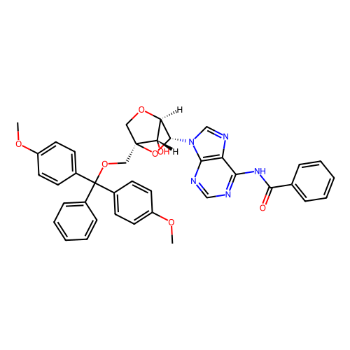 N-(9-((1R,3R,4R,7S)-1-((双(4-甲氧基苯基)(苯基)甲氧基)甲基)-7-羟基-2,5-二氧杂双环[2.2.1]庚烷-3-基)-9H-嘌呤-6-基)苯甲酰胺,N-(9-((1R,3R,4R,7S)-1-((bis(4-methoxyphenyl)(phenyl)methoxy)methyl)-7-hydroxy-2,5-dioxabicyclo[2.2.1]heptan-3-yl)-9H-purin-6-yl)benzamide