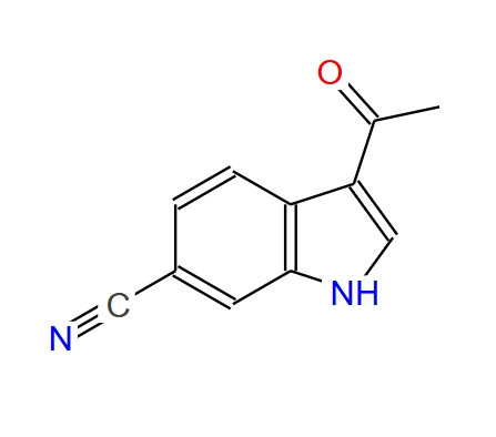 3-乙酰基-1H-吲哚-6-甲腈,3-Acetyl-1H-indole-6-carbonitrile