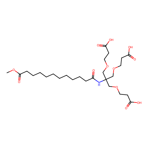 3-(3-(2-羧基乙氧基)-2-[(2-羧基乙氧基)甲基]-2-(12-甲氧基-12-氧代十二烷酰胺基)丙氧基)丙酸,3-(3-(2-carboxyethoxy)-2-[(2-carboxyethoxy)methyl]-2-(12-methoxy-12-oxododecanamido)propoxy)propanoic acid