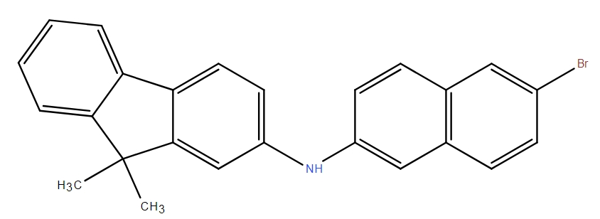 N-(6-bromonaphthalen-2-yl)-9,9-dimethylfluoren-2-amine,N-(6-bromonaphthalen-2-yl)-9,9-dimethylfluoren-2-amine