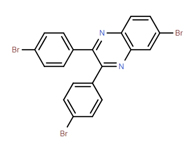 6-bromo-2,3-bis(4-bromophenyl)quinoxaline,6-bromo-2,3-bis(4-bromophenyl)quinoxaline