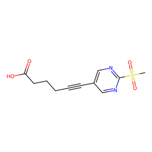 6-(2-甲磺酰基嘧啶-5-基)己-5-炔酸,6-(2-methanesulfonylpyrimidin-5-yl)hex-5-ynoic acid