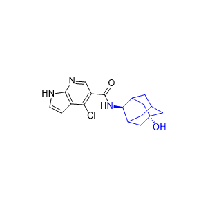 吡西替尼雜質(zhì)07,4-chloro-N-((1R,2s,3S,5s,7s)-5-hydroxyadamantan-2-yl)-1H-pyrrolo[2,3-b]pyridine-5-carboxamide