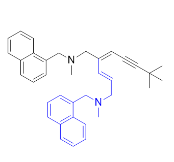 特比萘芬杂质05,(2E,4E)-4-(4,4-dimethylpent-2-yn-1-ylidene)-N,N′- dimethyl-N,N′-bis(naphthalen-1-ylmethyl)pent-2-ene-1,5- diamine