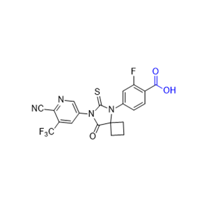 阿帕鲁胺杂质04,4-(7-(6-cyano-5-(trifluoromethyl)pyridin-3-yl)-8-oxo-6-thioxo-5,7-diazaspiro[3.4]octan-5-yl)-2-fluorobenzoic acid