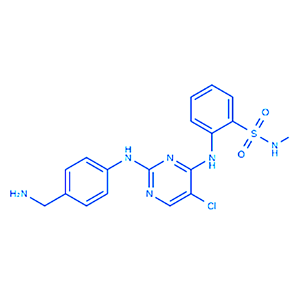 2-[[2-[[4-(氨甲基)苯基]氨基]-5-氯-4-嘧啶基]氨基]-N-甲基苯磺酰胺,2-[[2-[[4-(Aminomethyl)phenyl]amino]-5-chloro-4-pyrimidinyl]amino]-N-methylbenzenesulfonamide