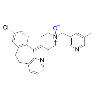 盧帕他定雜質(zhì)04,4-(8-chloro-5,6-dihydro-11H-benzo[5,6]cyclohepta[1,2-b]pyridin-11-ylidene)-1-((5-methylpyridin-3-yl)methyl)piperidine 1-oxide