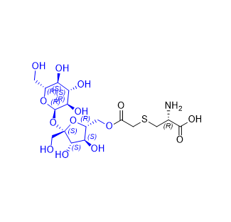 羧甲司坦雜質(zhì)09,S-(2-(((2R,3S,4S,5S)-3,4-dihydroxy-5-(hydroxymethyl)-5-(((2R,3R,4S,5S,6R)-3,4,5-trihydroxy-6-(hydroxymethyl)tetrahydro-2H-pyran-2-yl)oxy)tetrahydrofuran-2-yl)methoxy)-2-oxoethyl)-L-cysteine