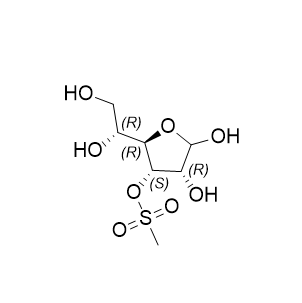 曲氟尿苷雜質(zhì)01,(2R,3S,4R)-2-((R)-1,2-dihydroxyethyl)-4,5-dihydroxytetrahydrofuran-3-yl methanesulfonate