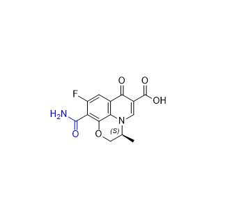 帕珠沙星杂质11,(S)-10-carbamoyl-9-fluoro-3-methyl-7-oxo-2,3-dihydro-7H-[1,4]oxazino[2,3,4-ij]quinoline-6-carboxylic acid